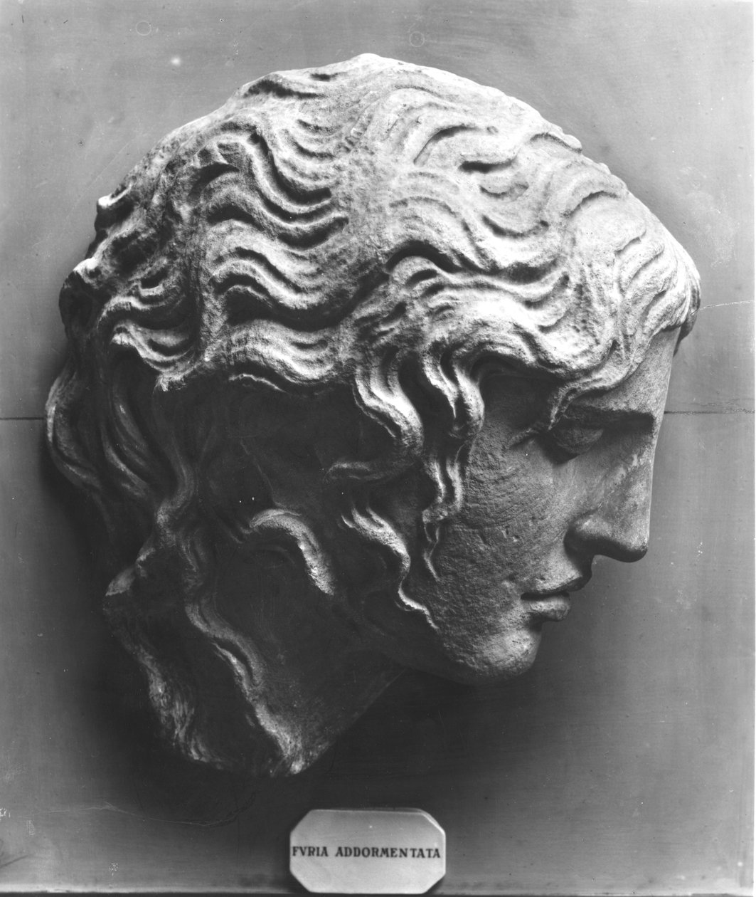 Hoved af en sovende raseri eller Medusa døende af Roman Roman