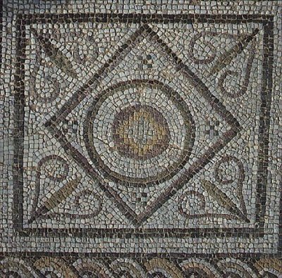 Romersk mosaik fra de termiske bade (mosaik) af Roman Roman