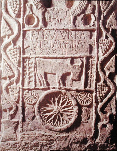 Stela af Buturra, datter af Viriathus (180-139 f.Kr.), høvding for de spanske lusitanere af Roman Roman