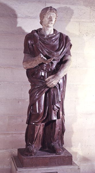 En barbarisk fangeprins, fra Villa Borghese, Rom (porfyr) af Roman
