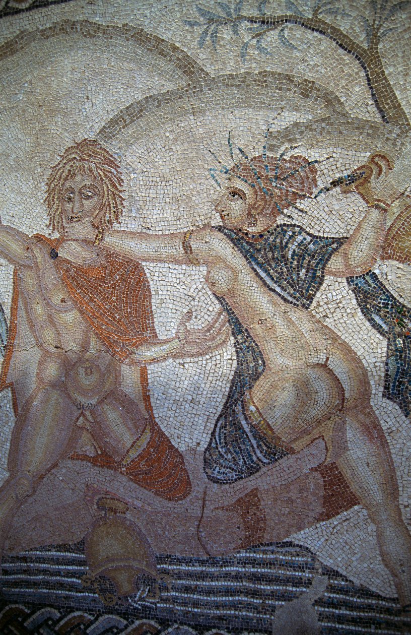 Bortførelse af hylas af nymfer, mosaik i House of Venus i den romerske by Volubilis (UNESCOs verdensarvsliste af Roman