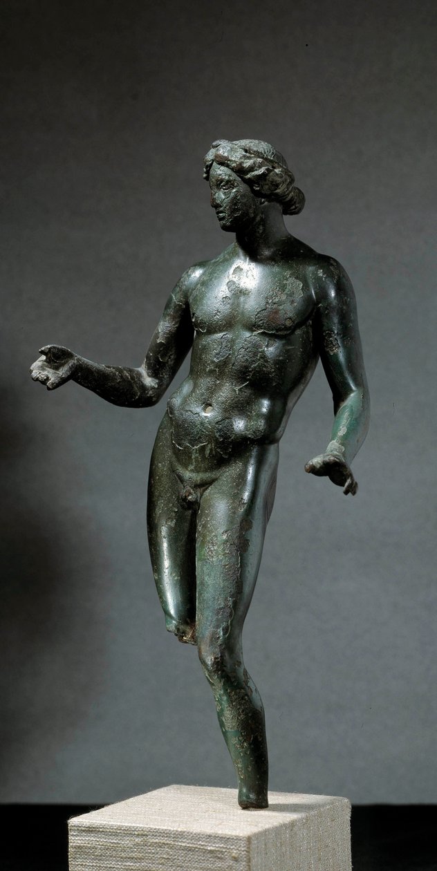 Apollo. Bronzestatue fra Mansat La Courriere, Creuse. 1. til 2. århundrede e.Kr. Søn 0.295 m. Paris, Louvre-museet af Roman