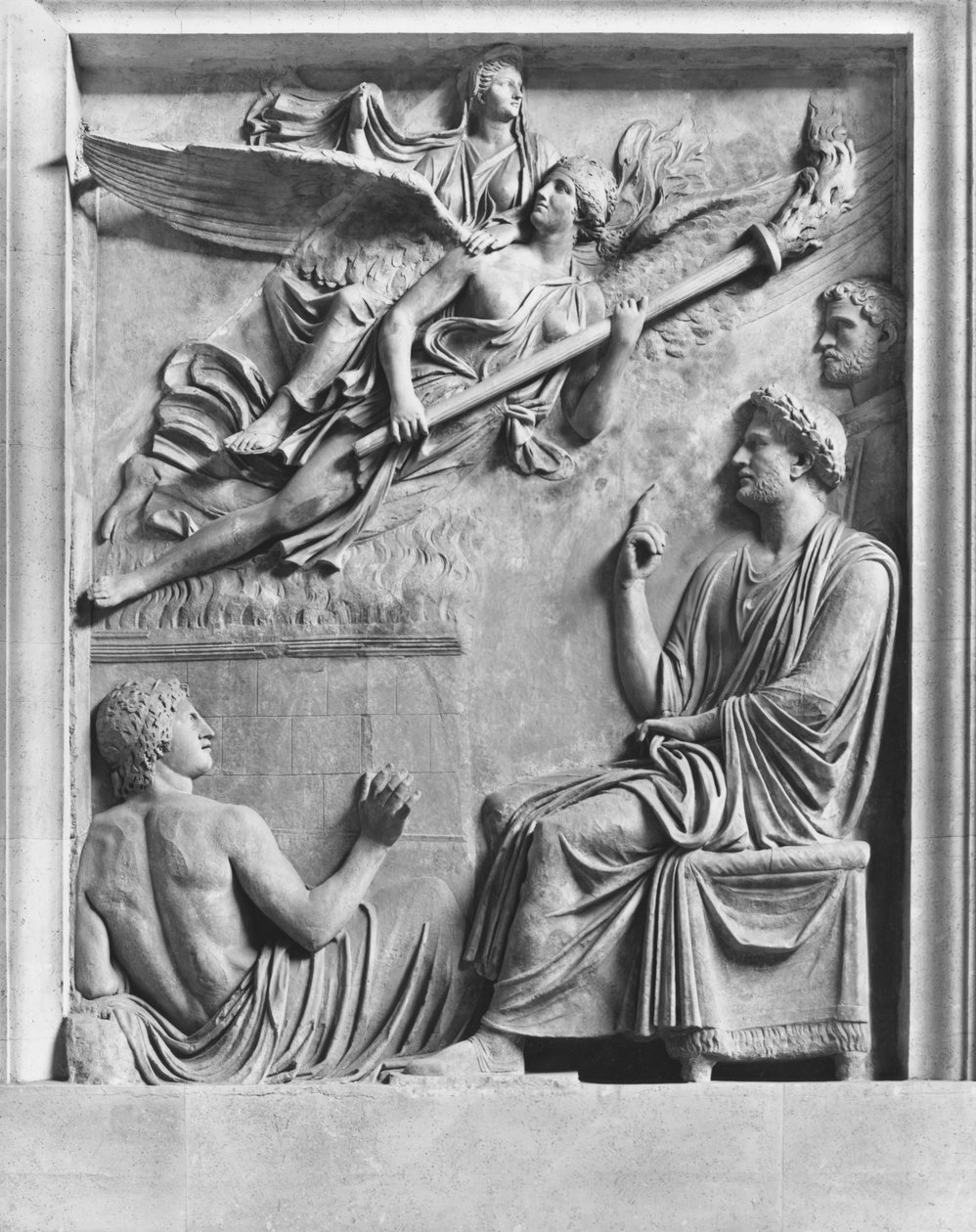 Apoteose af Faustina den Yngre (125-175 e.Kr.) kone til Marcus Aurelius (121-180 e.Kr.) af Roman