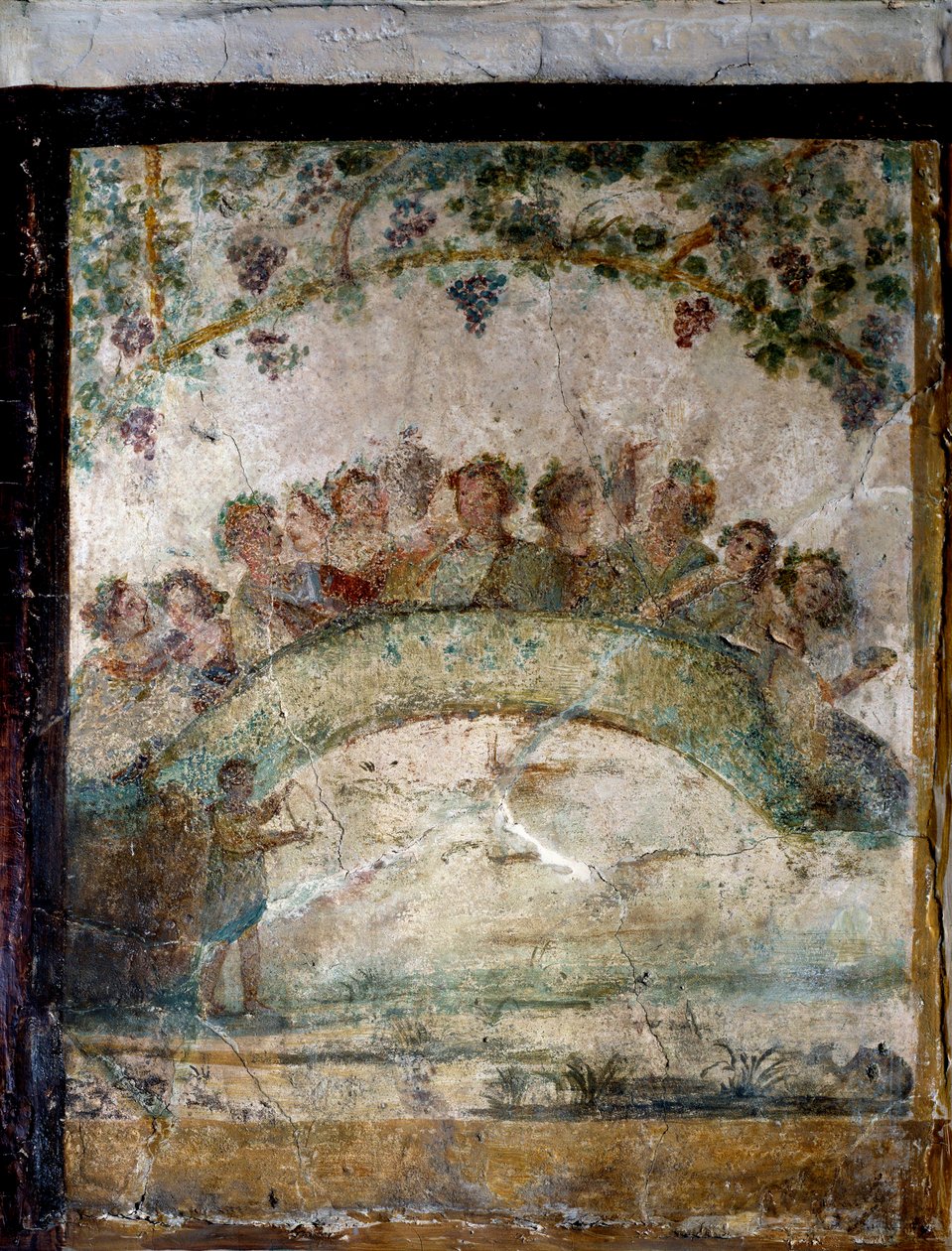 Det antikke Roms kunst: forkælelser og åndsvinger. freske fra det 1. århundrede e.Kr. Paris, Musée du Louvre af Roman