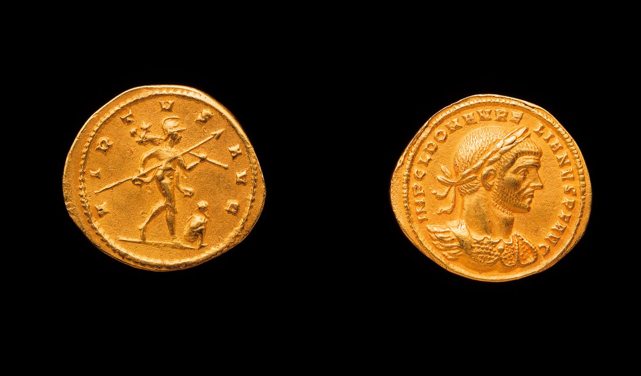 Aurelian mønt, 270-275 AD (guld) af Roman