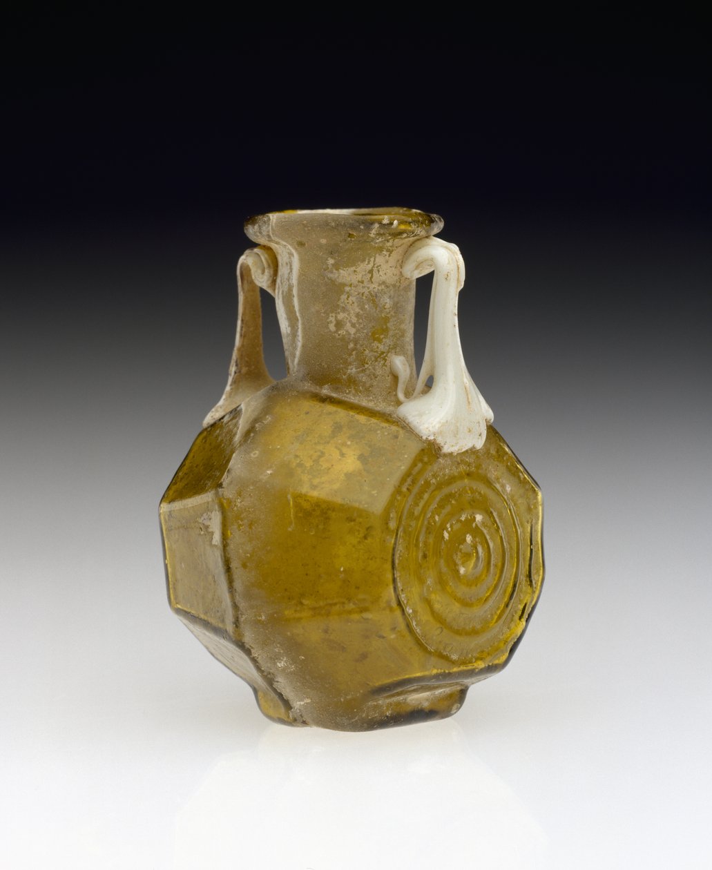 Tøndeformet kolbe, AD 1-100 (glas) af Roman