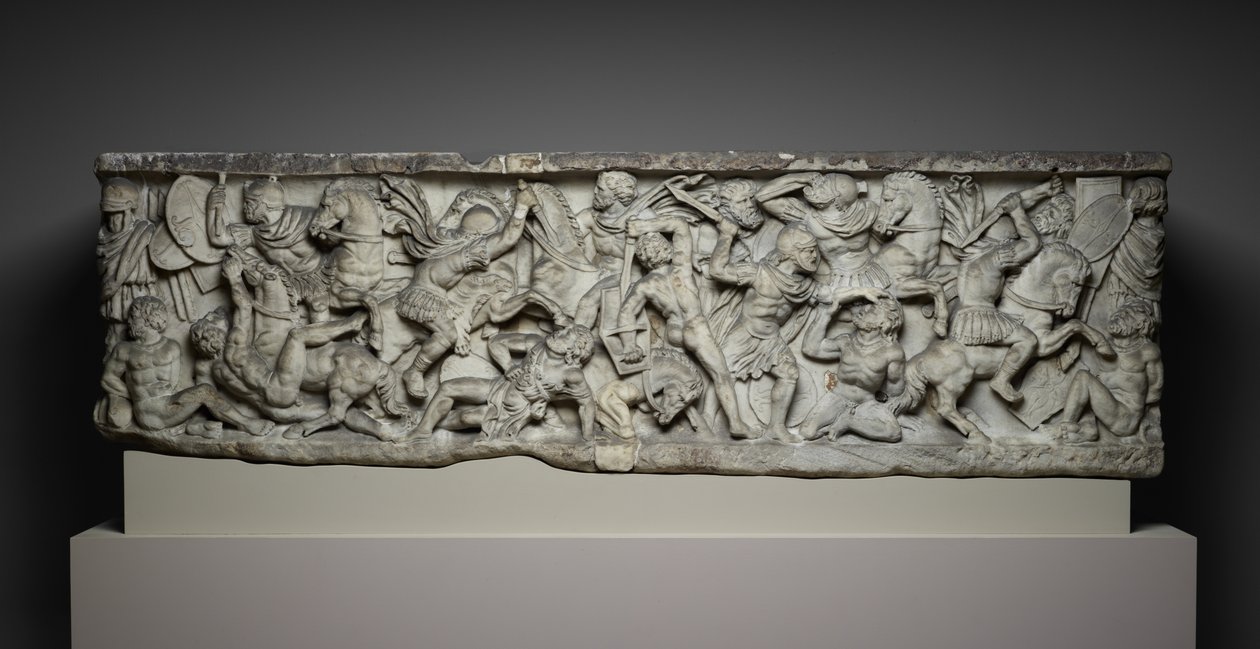 Slagsarkofag, ca. 190 (marmor) af Roman