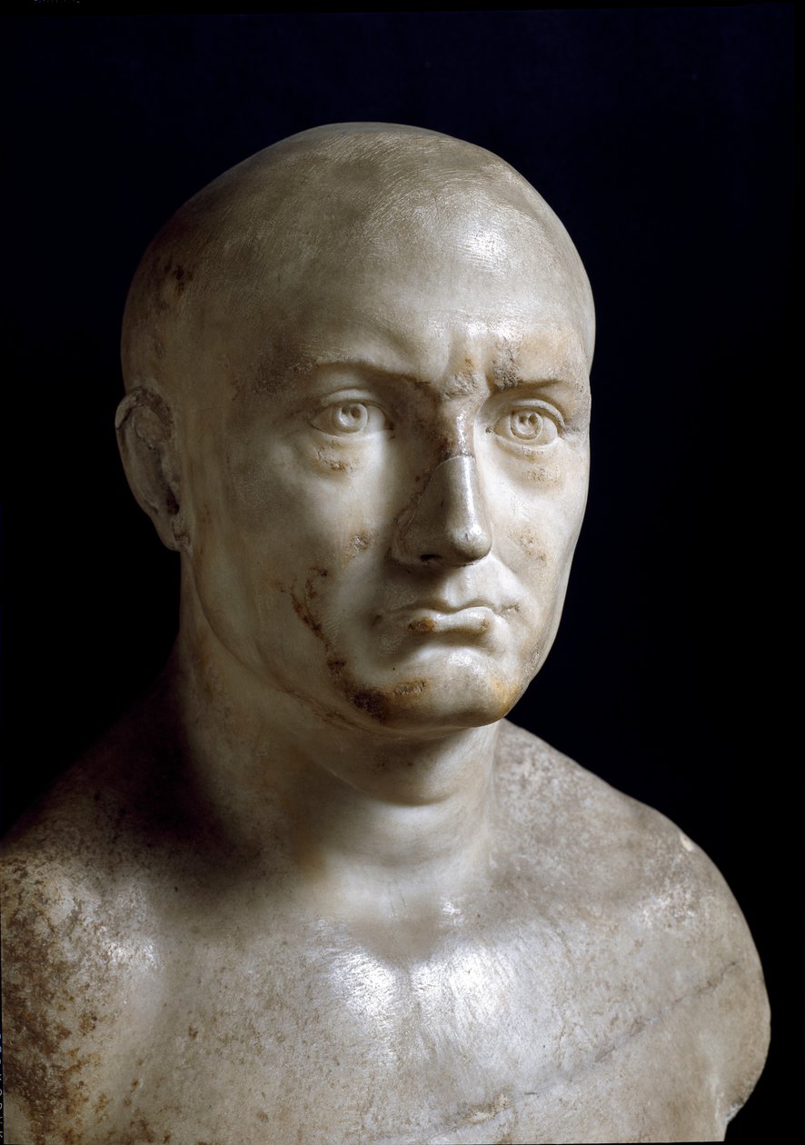 Buste af Scipio den afrikanske (marmorskulptur) af Roman