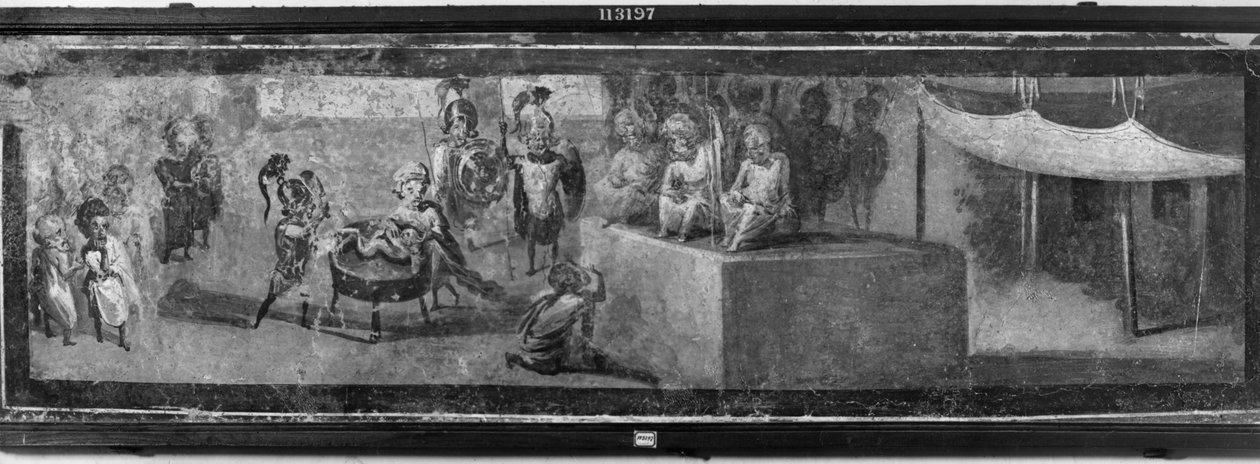 Karikatur af Salomons dom, fra Pompeji, Doktorens Hus af Roman