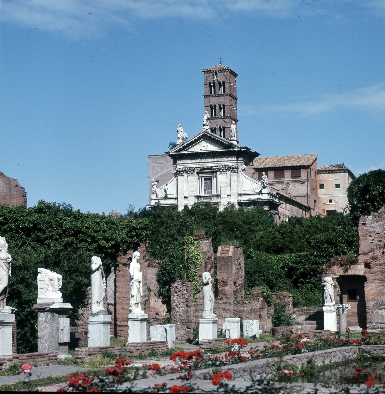 Vestalernes hus (Foyer des vestales), Forum Romanum, Rom, Italien. af Roman