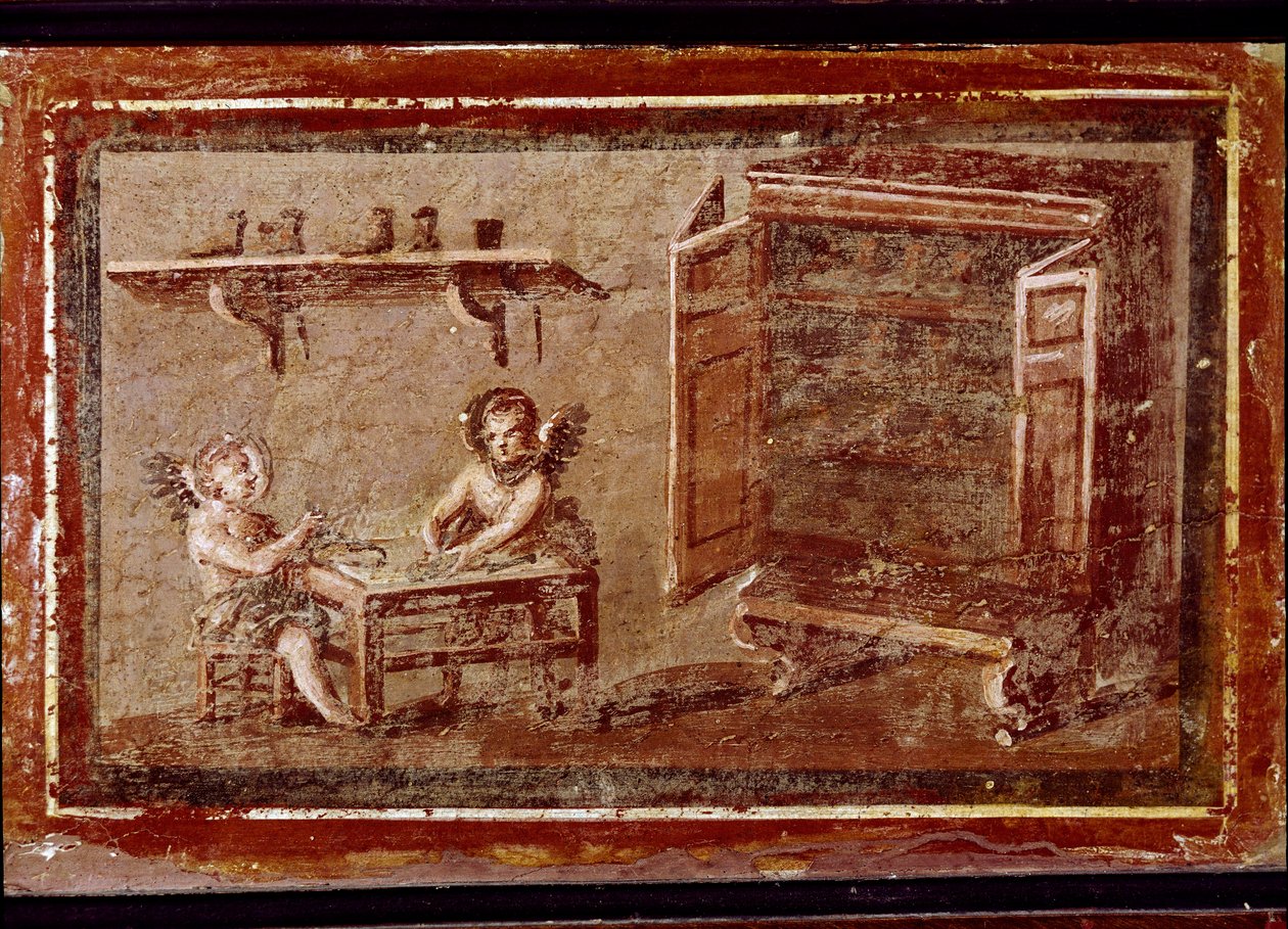 Amor skomagere (fresco af Roman