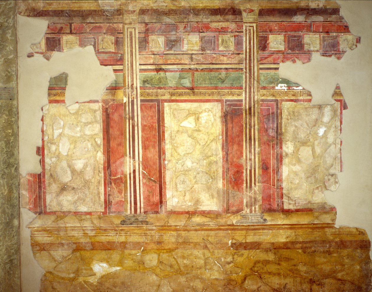 Dekoration fra huset til Scalae Caci, Palatinerhøjen, Rom af Roman