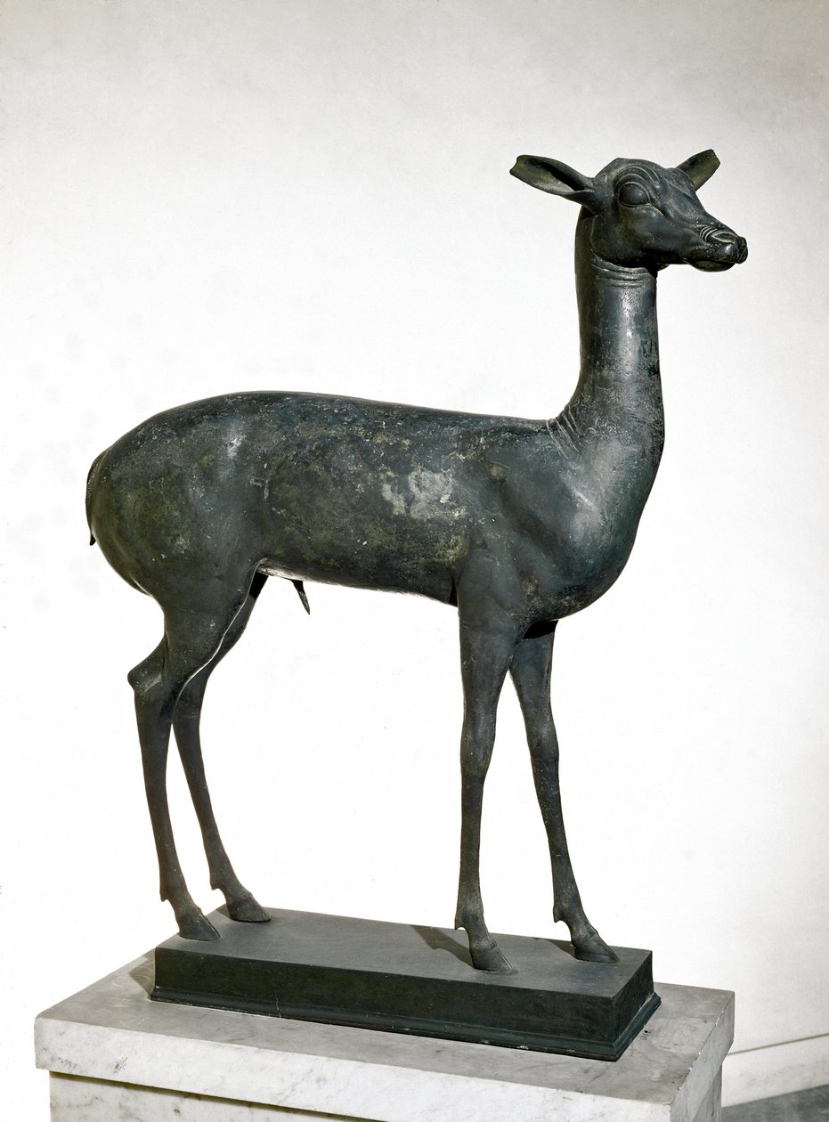 Hjorte (bronzeskulptur af Roman