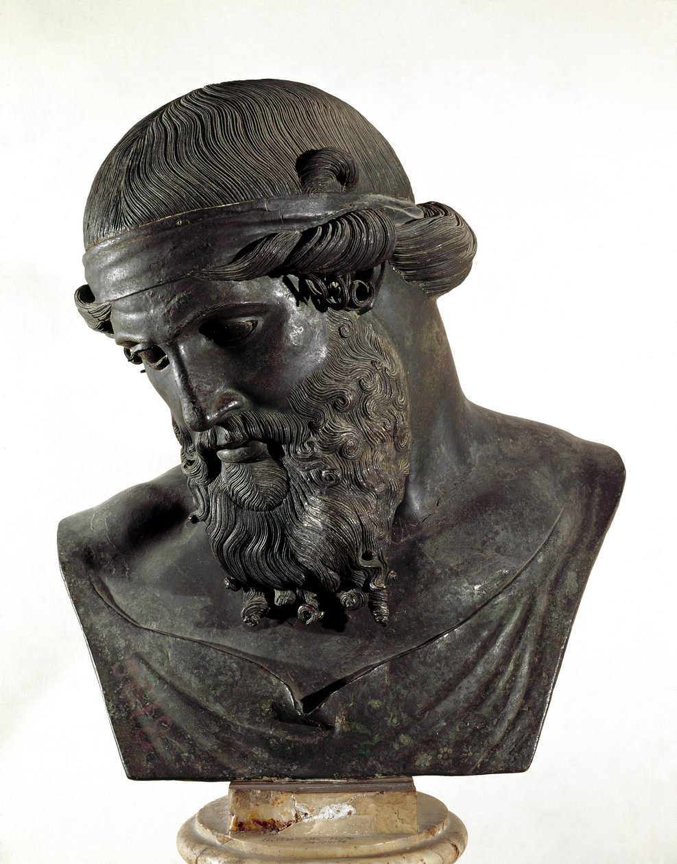 Dionysos (eller Platon eller dionysisk præst) (bronzebuste af Roman