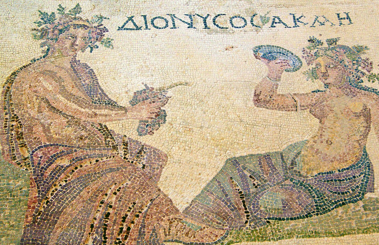 Dionysos rådgiver nymfen Akme, Dionysos