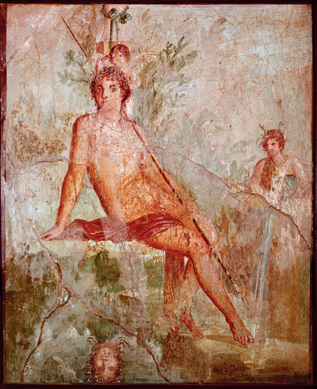 Eros og Narcissus ( fresko af Roman