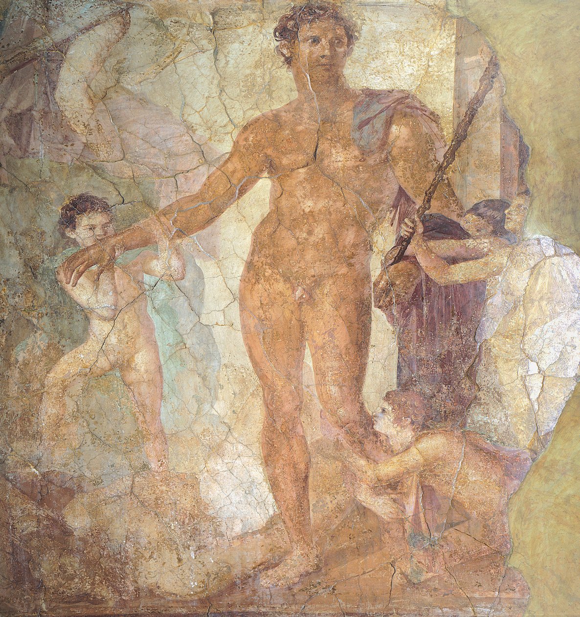 Fresko af Theseus Liberator (fresko) af Roman
