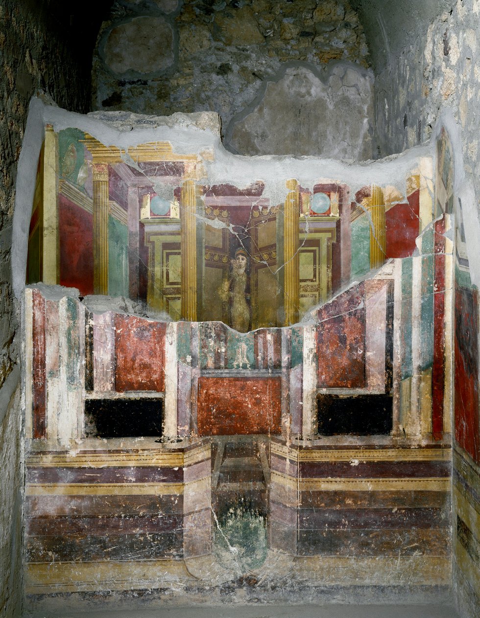 Kalkmalerier fra Fabio Rufos hus af Roman