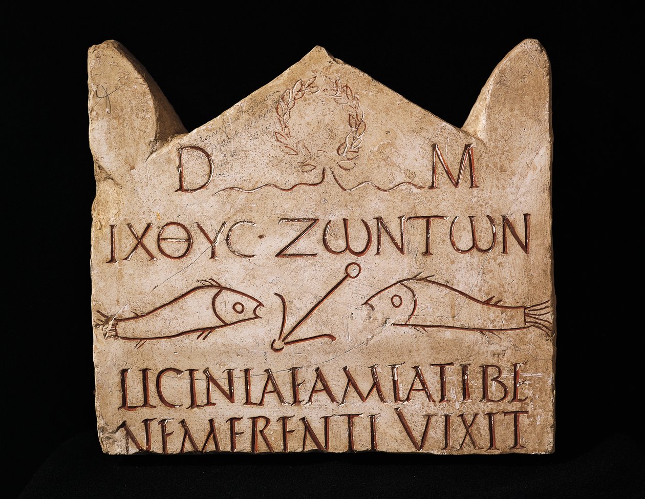 Licinia Amias begravelsesstele (marmor) af Roman