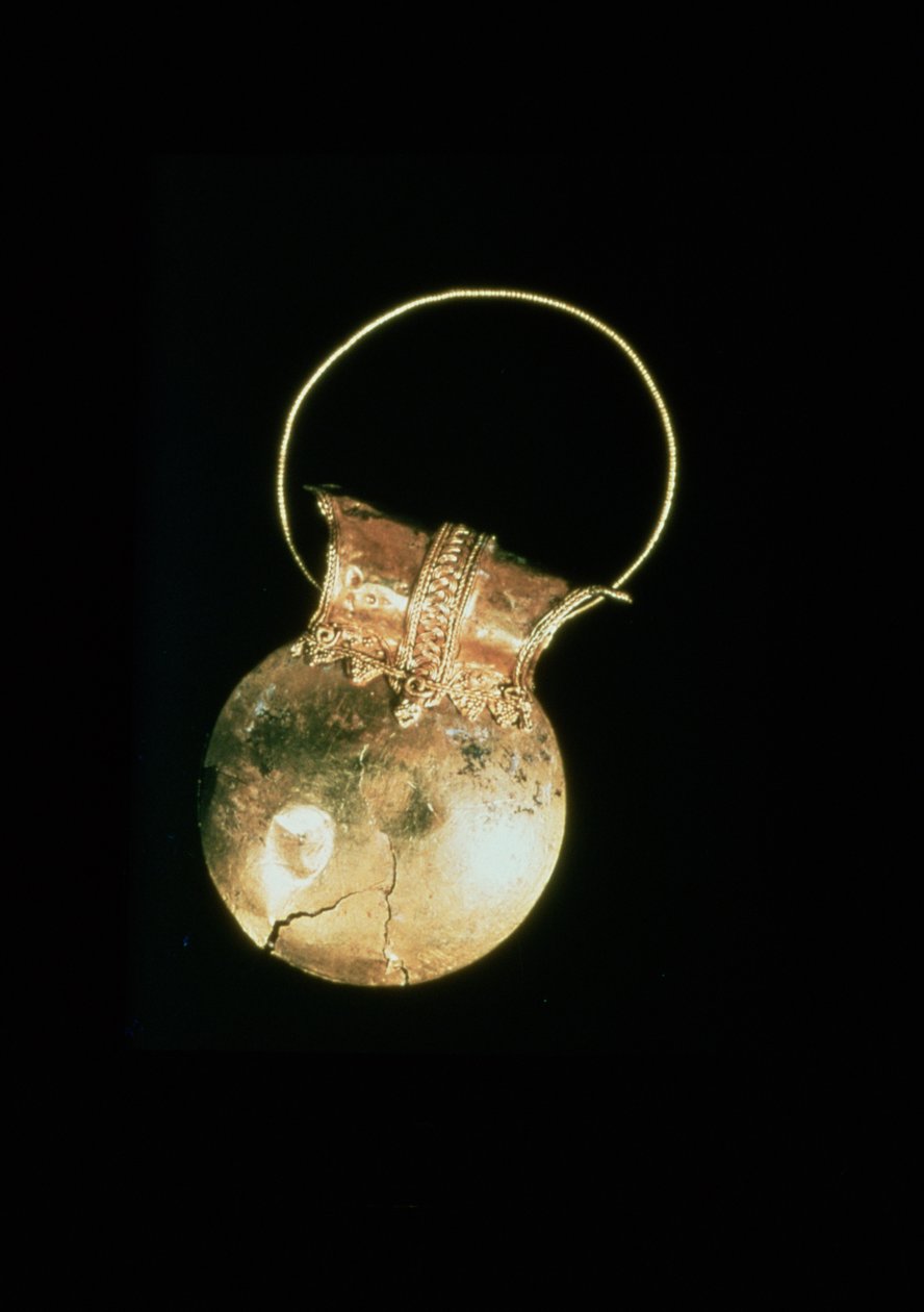 Guldbulla fra House of the Menander, Pompeji, 79AD (guld) af Roman