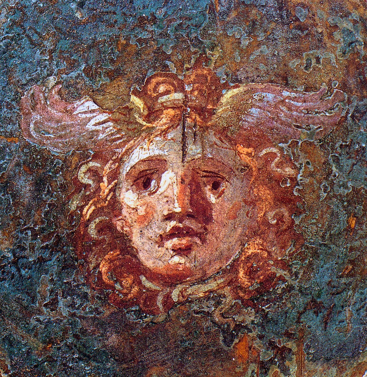 Gorgona eller Gorgo - Detalje af en fresco af Pompei Casa dei Vettii 1. århundrede e.Kr. af Roman