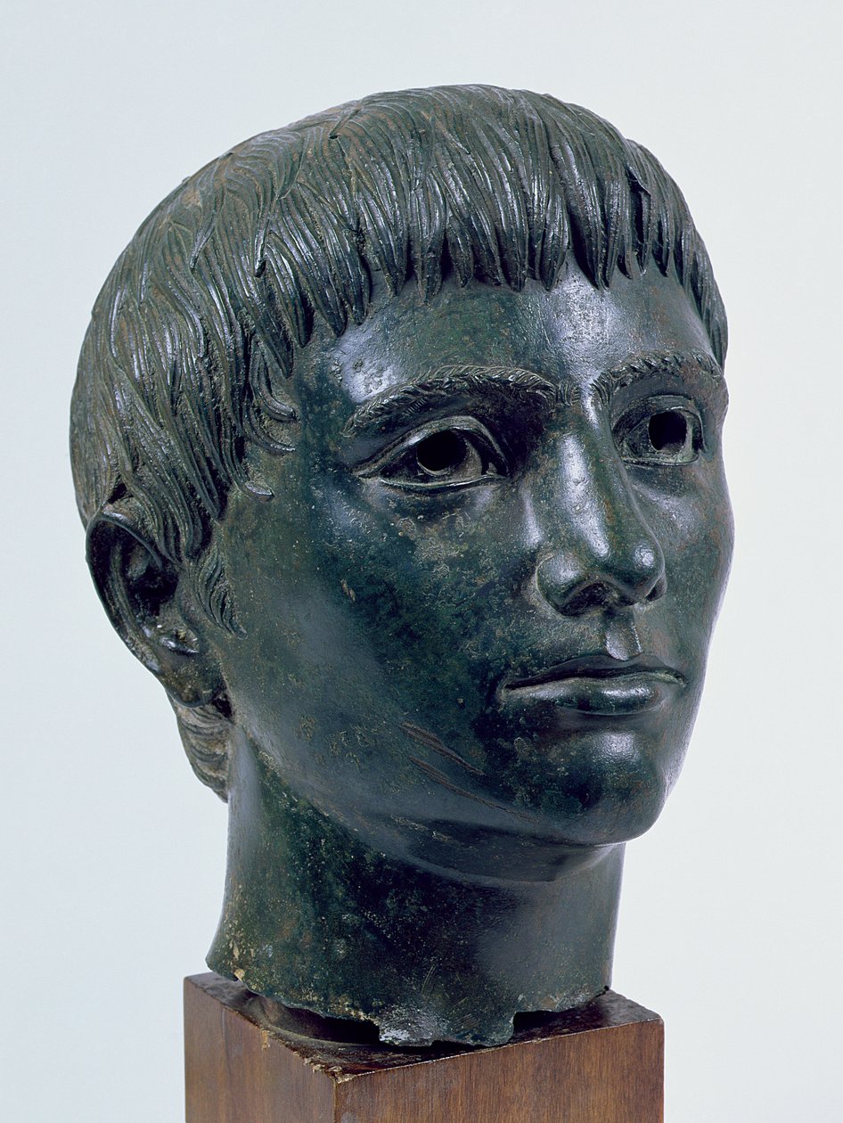Hoved af et barn (bronze) (se 254055) af Roman