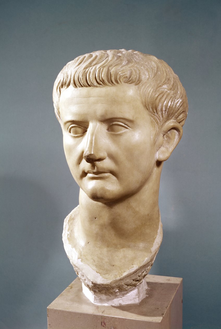 Chef for kejser Tiberius (42 f.Kr.-37 e.Kr.) (marmor) af Roman