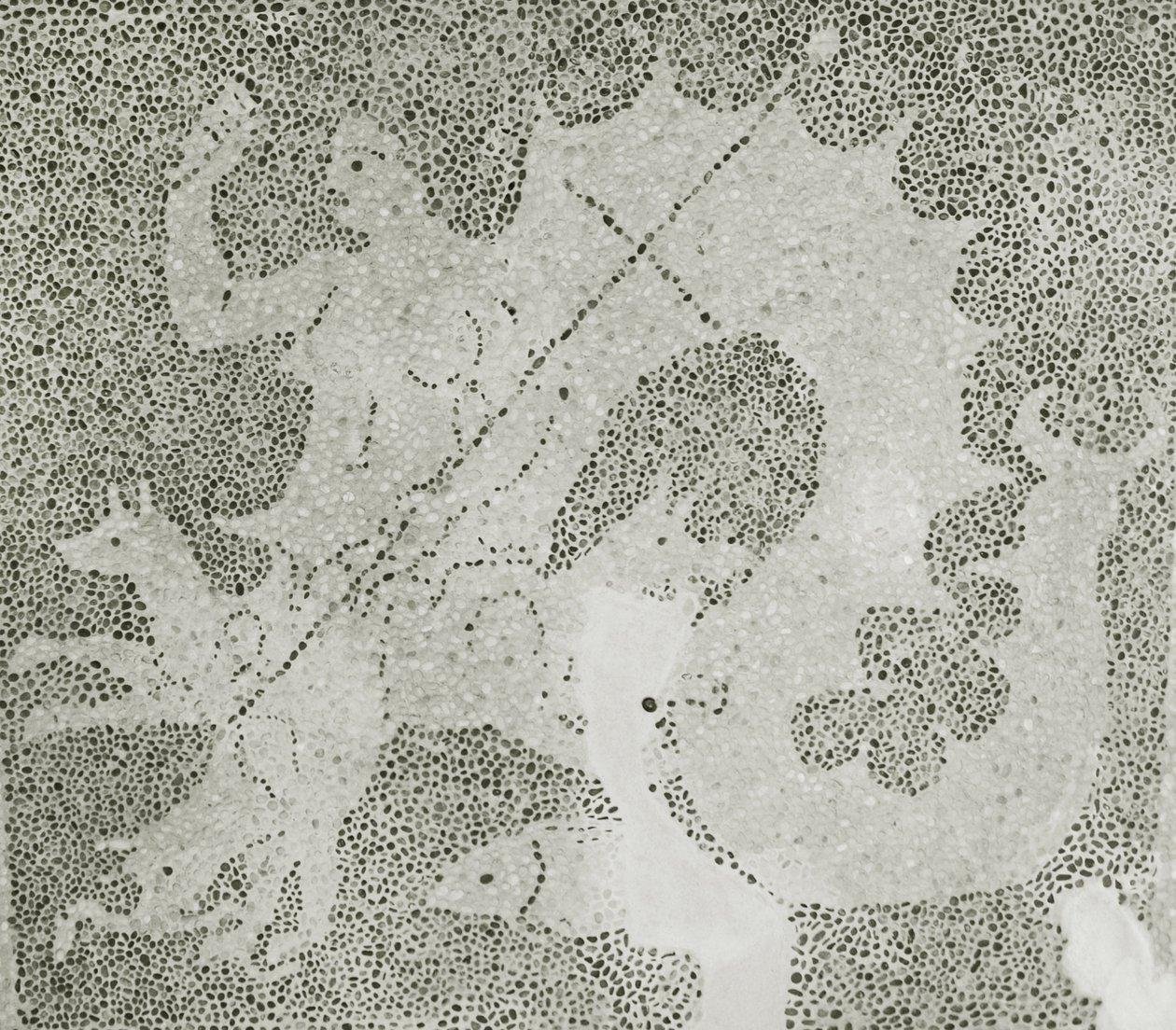 Hellenistisk stenmosaik af Scylla og Charybdis, der bevogter sundet, detalje af Scylla. House of Dionysos, Paphos, Cypern mosaik af Roman