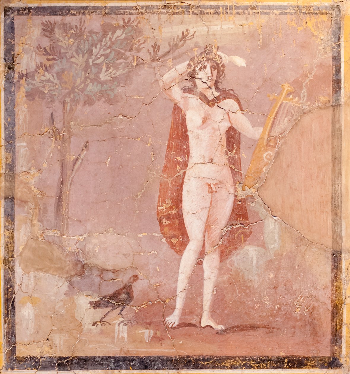 Hermafroditus, fragment (fresko) af Roman