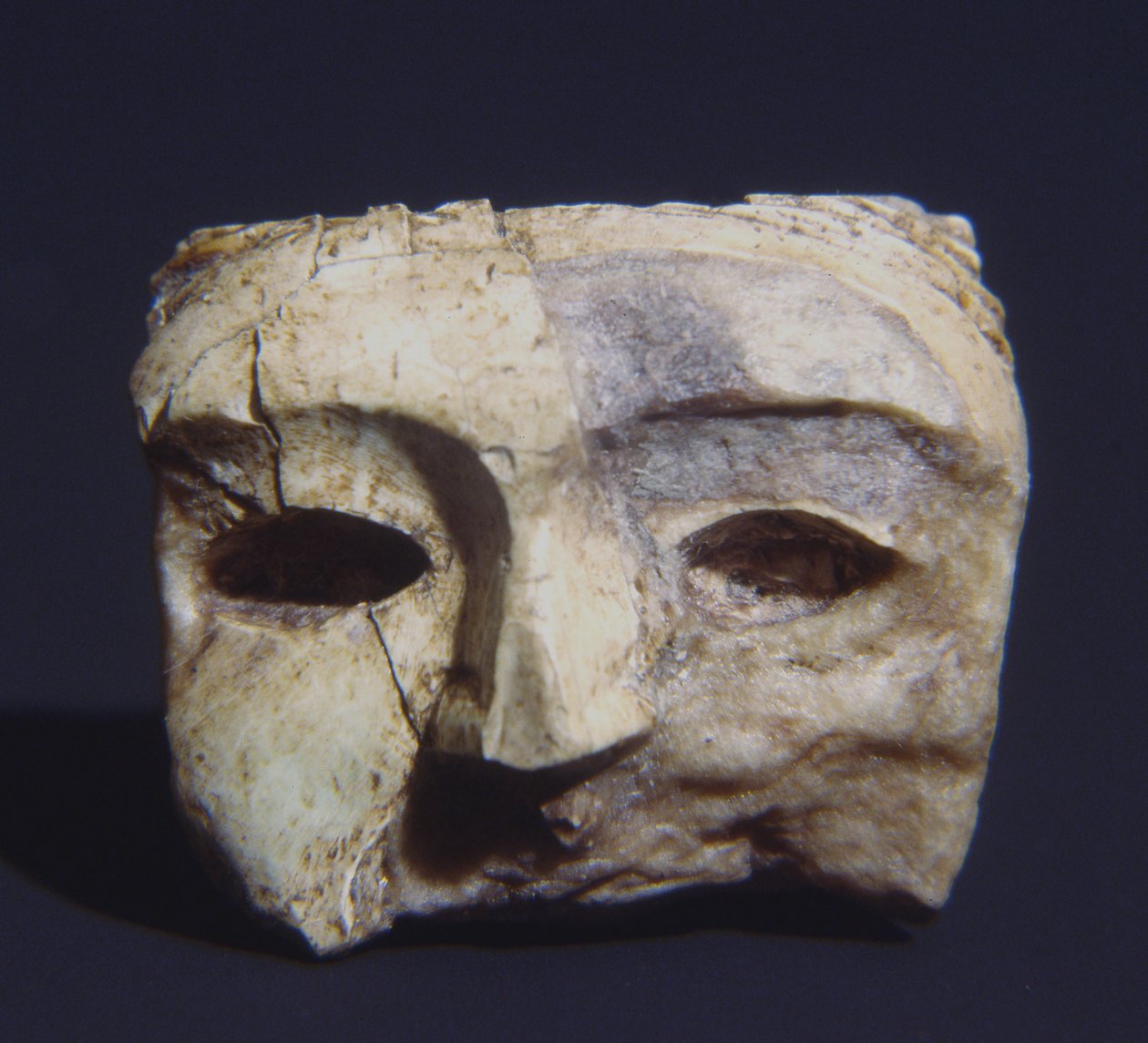 Menneskelig maske, fra Bernardini di Palestrinas grav af Roman