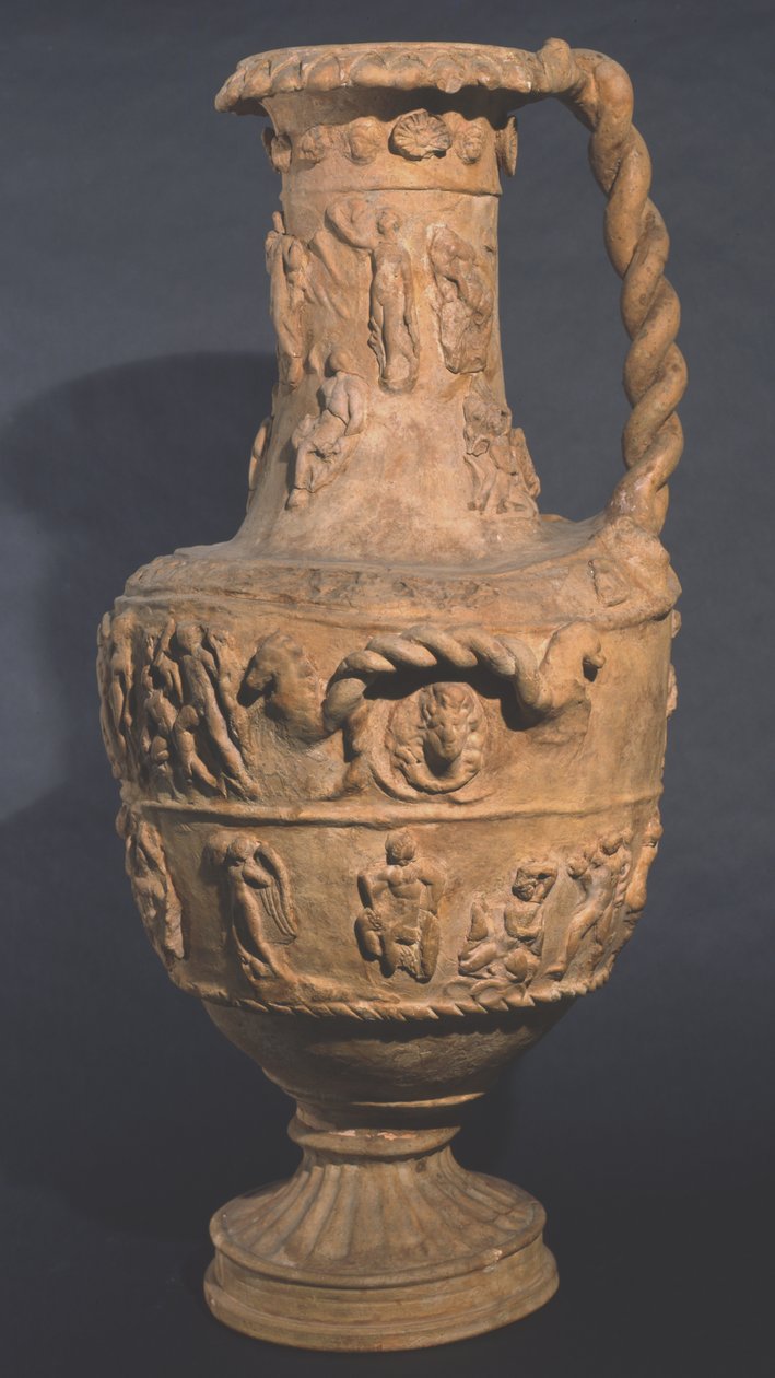 Hydra dekoreret med relief, Falierii (ler) af Roman