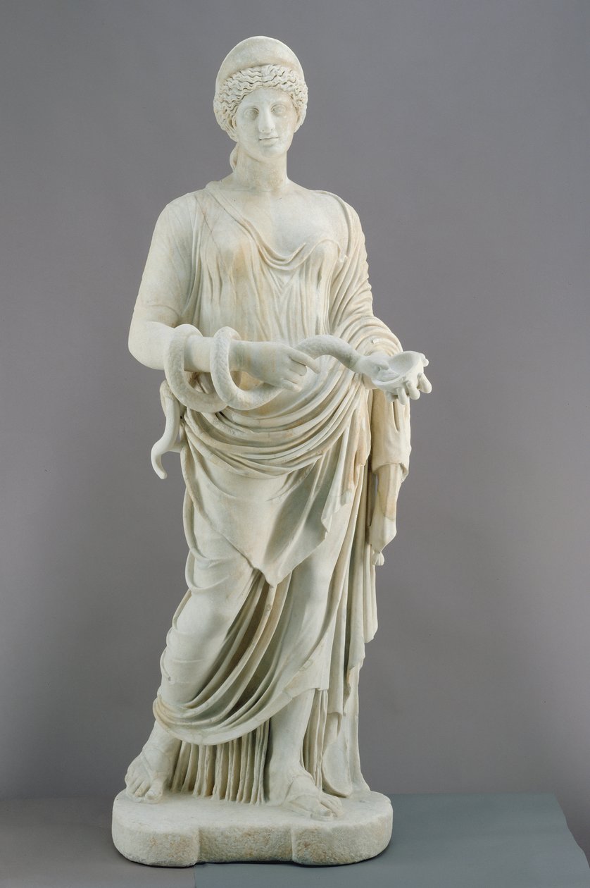 Hygieia, ca. 170 e.Kr. (marmor) af Roman