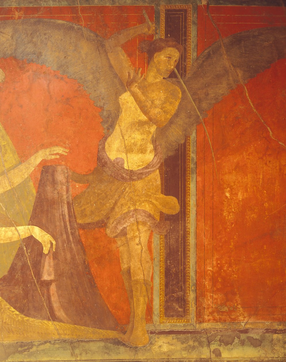 Indvielsesritualer for Dionysos-kulten, fresko fra Villa Dei Misteri af Roman