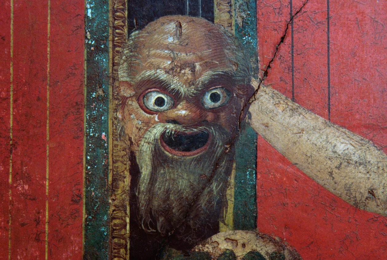 Indvielsesritualer for Dionysos-kulten, fresko fra Villa Dei Misteri af Roman