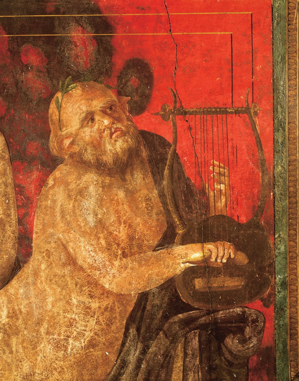 Indvielsesritualer i Dionysoskultetet, fresko fra Villa Dei Mysteri af Roman