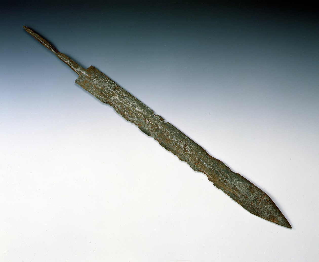 Legionærsværd af gladius, fra det romerske sted i Newstead, Melrose, AD 80-100 (bronze) af Roman