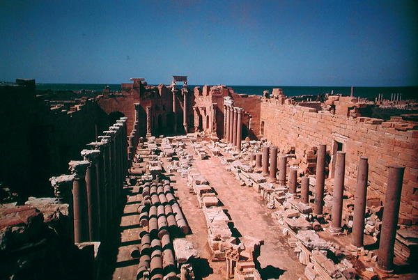 Leptis Magna, Labdah (kalksten) (foto) af Roman