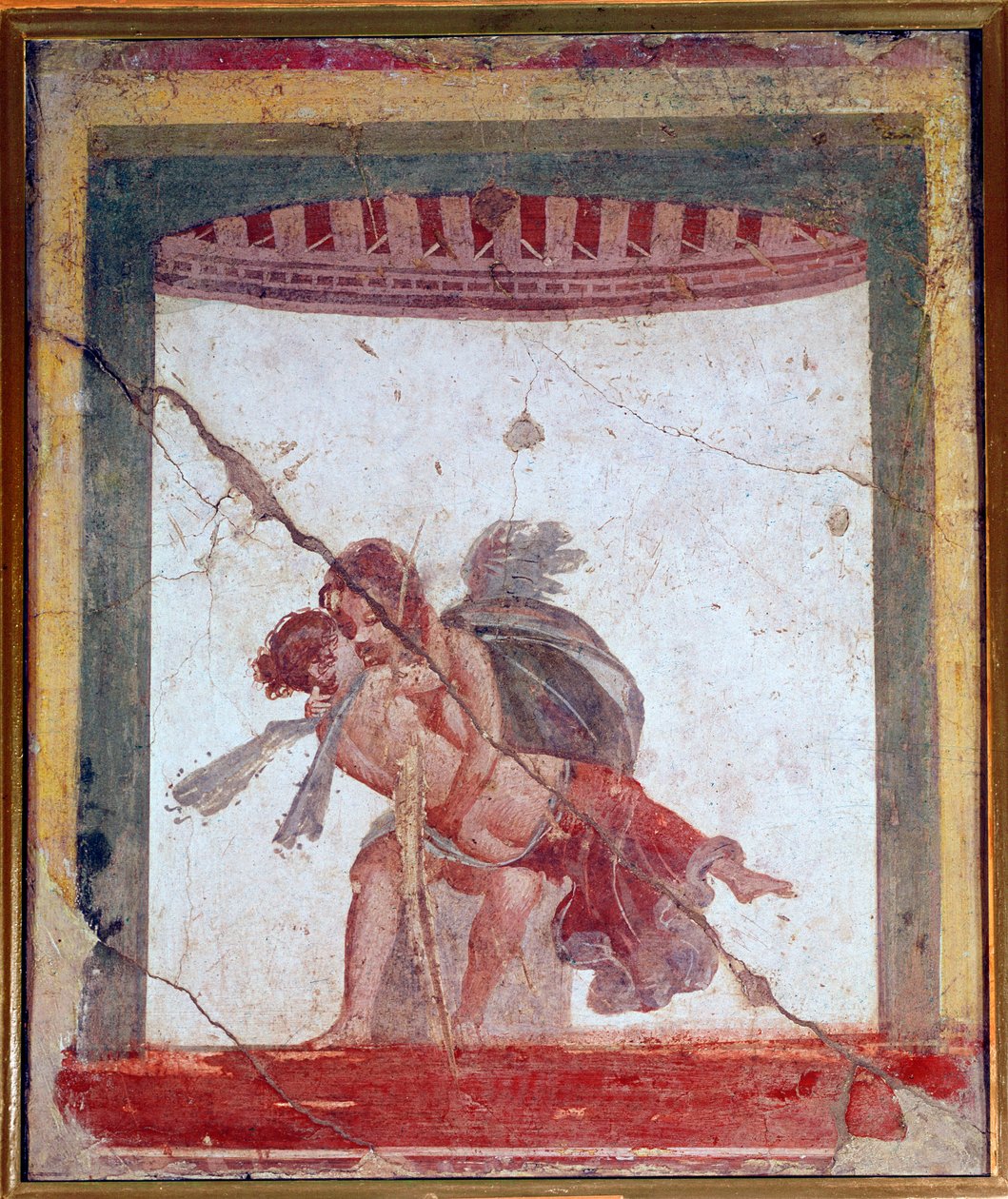 Kærlighed og psyke (fresko, 60-80 e.Kr.) af Roman