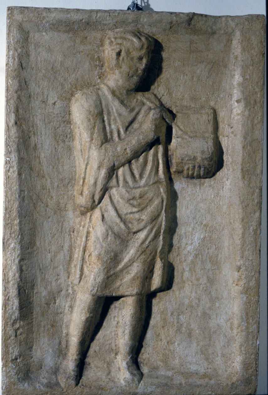 Lavromersk relief fra det 3. århundrede e.Kr. En forfatter. af Roman