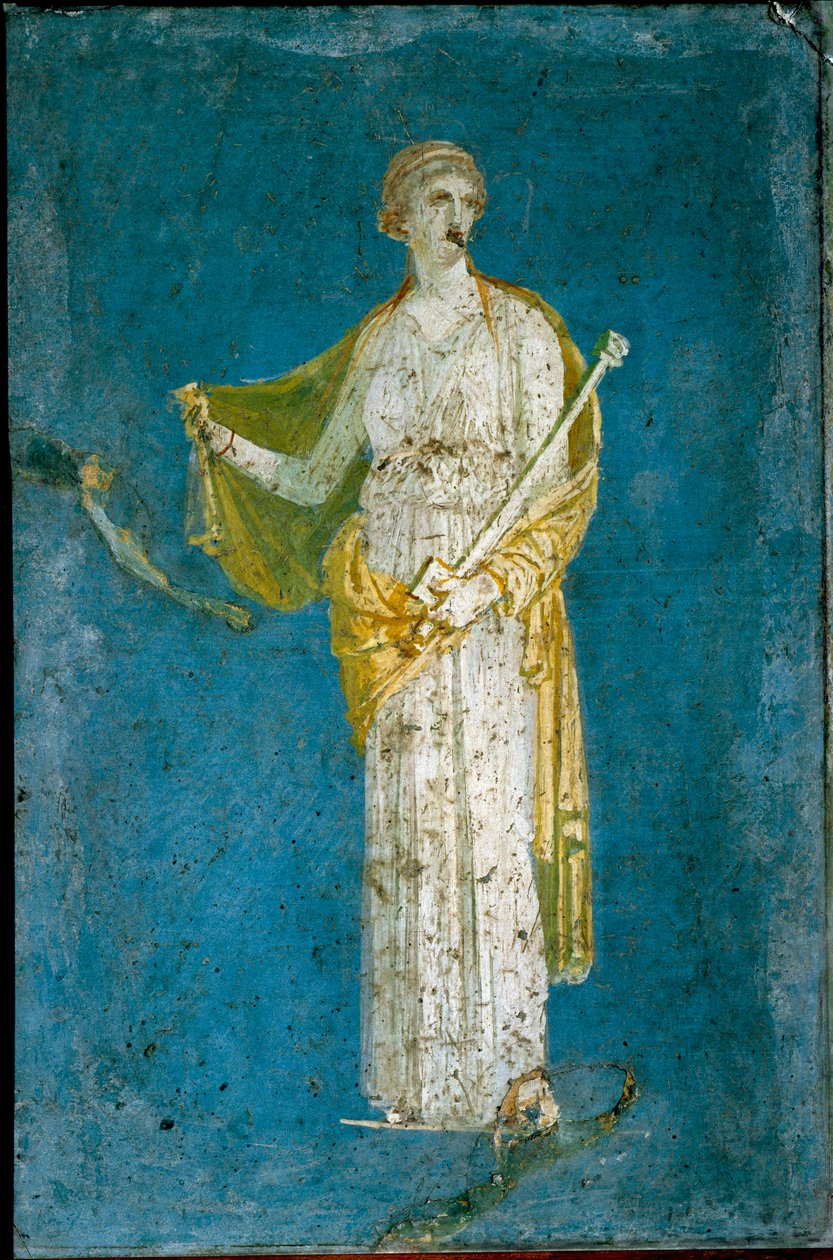 Medea - romersk freskomaleri (1. cent. f.Kr.-1. cent. AD) fra Stabia, Italien - Romersk kunst: Medee - romersk freskomaleri fra stedet for Castellammare di Stabia nær Napoli af Roman