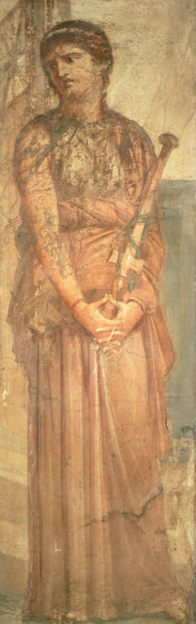 Medea overvejer mordet på sine sønner, fra Herculaneum (fresko) af Roman