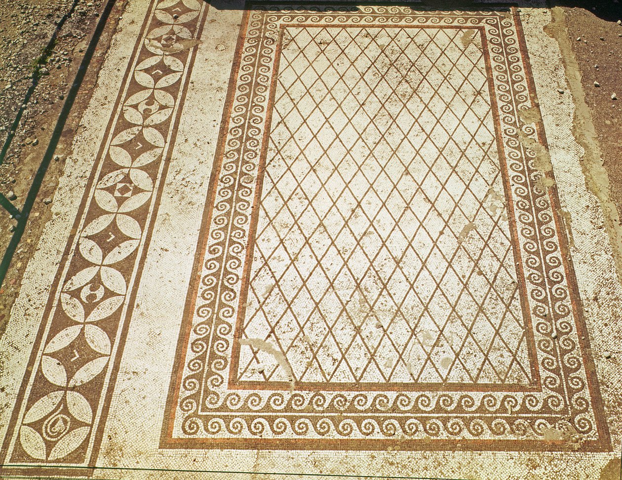 Mosaikgulv fra Messiis hus (mosaik) af Roman