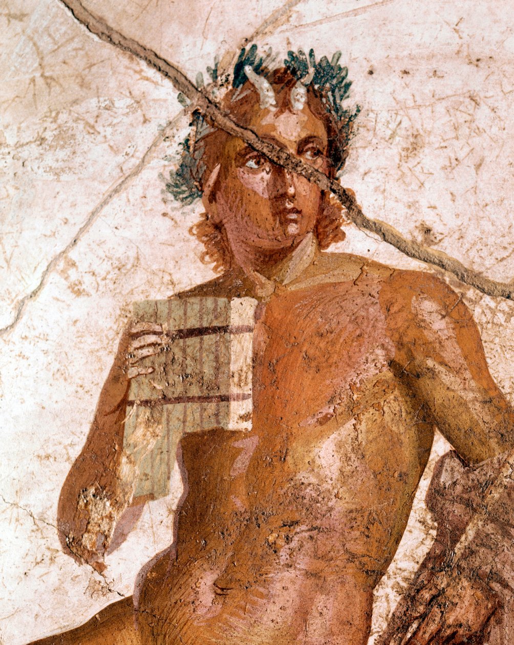 Panmusiker blandt nymferne (fresco af Roman