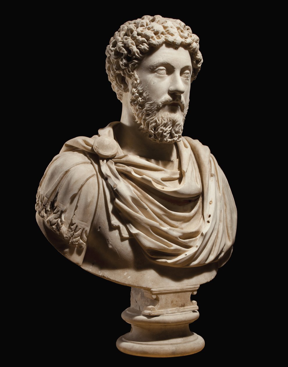 Portrætbuste af kejser Marcus Aurelius, ca. 170-180 e.Kr af Roman