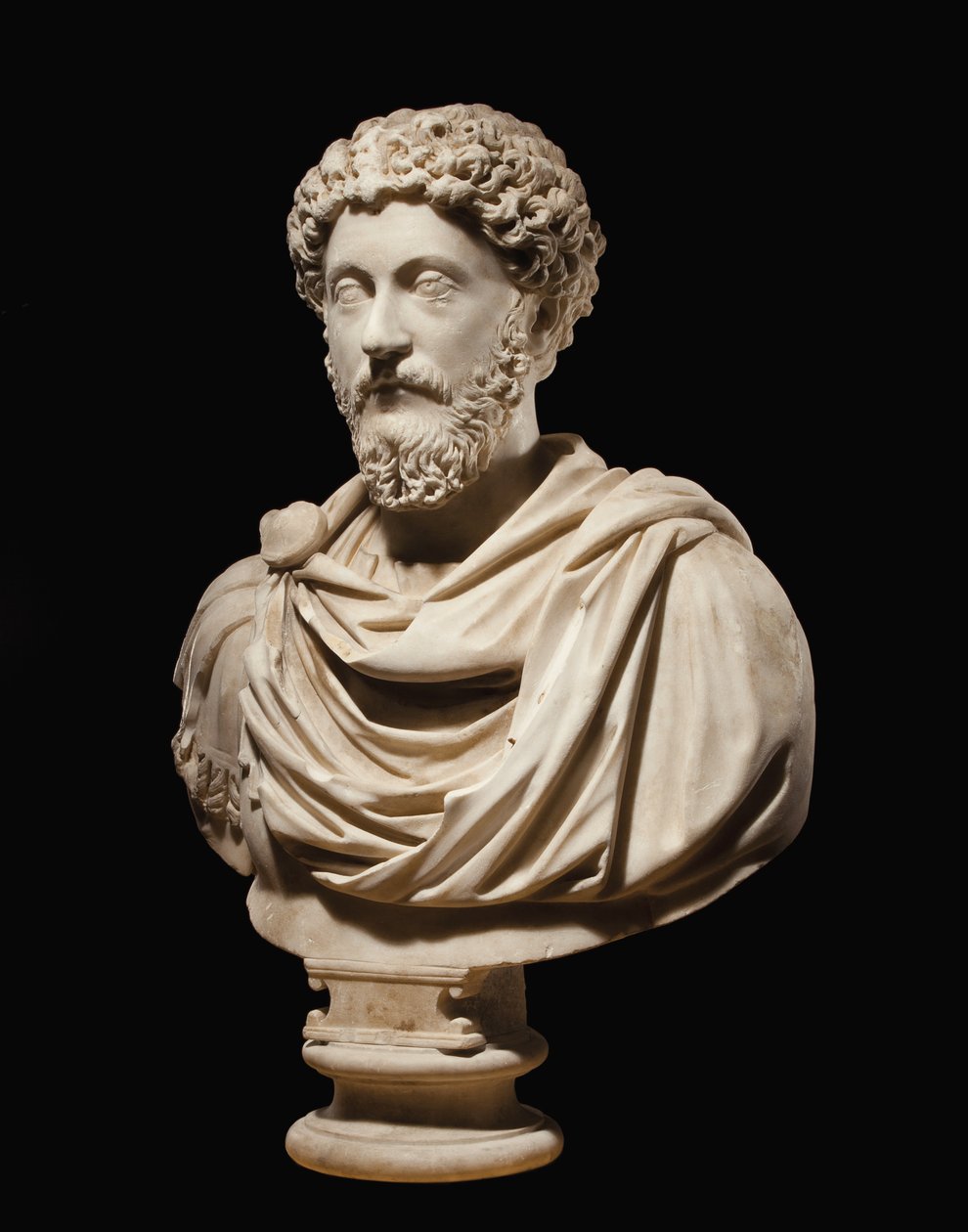 Portrætbuste af kejser Marcus Aurelius, ca. 170-180 e.Kr af Roman