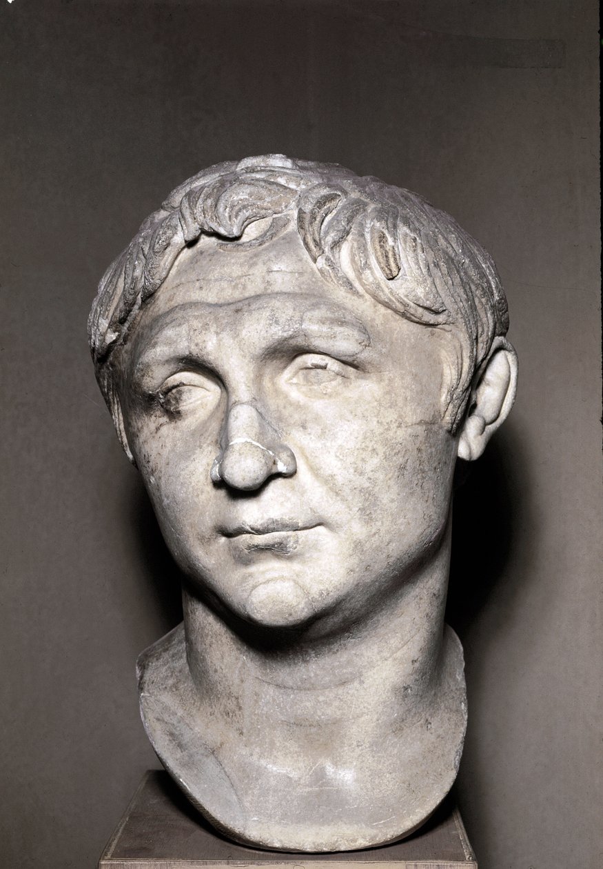 Portræt af Pompejus den Store (Marmorskulptur) af Roman