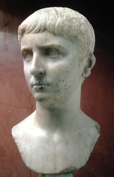 Portræt, muligvis af Gaius Cæsar (20 f.Kr.-04 e.Kr.) (tætkornet marmor) af Roman