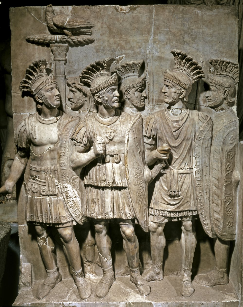 Prætorianer-relief, ca. 51-52 e.Kr. (marmor) af Roman