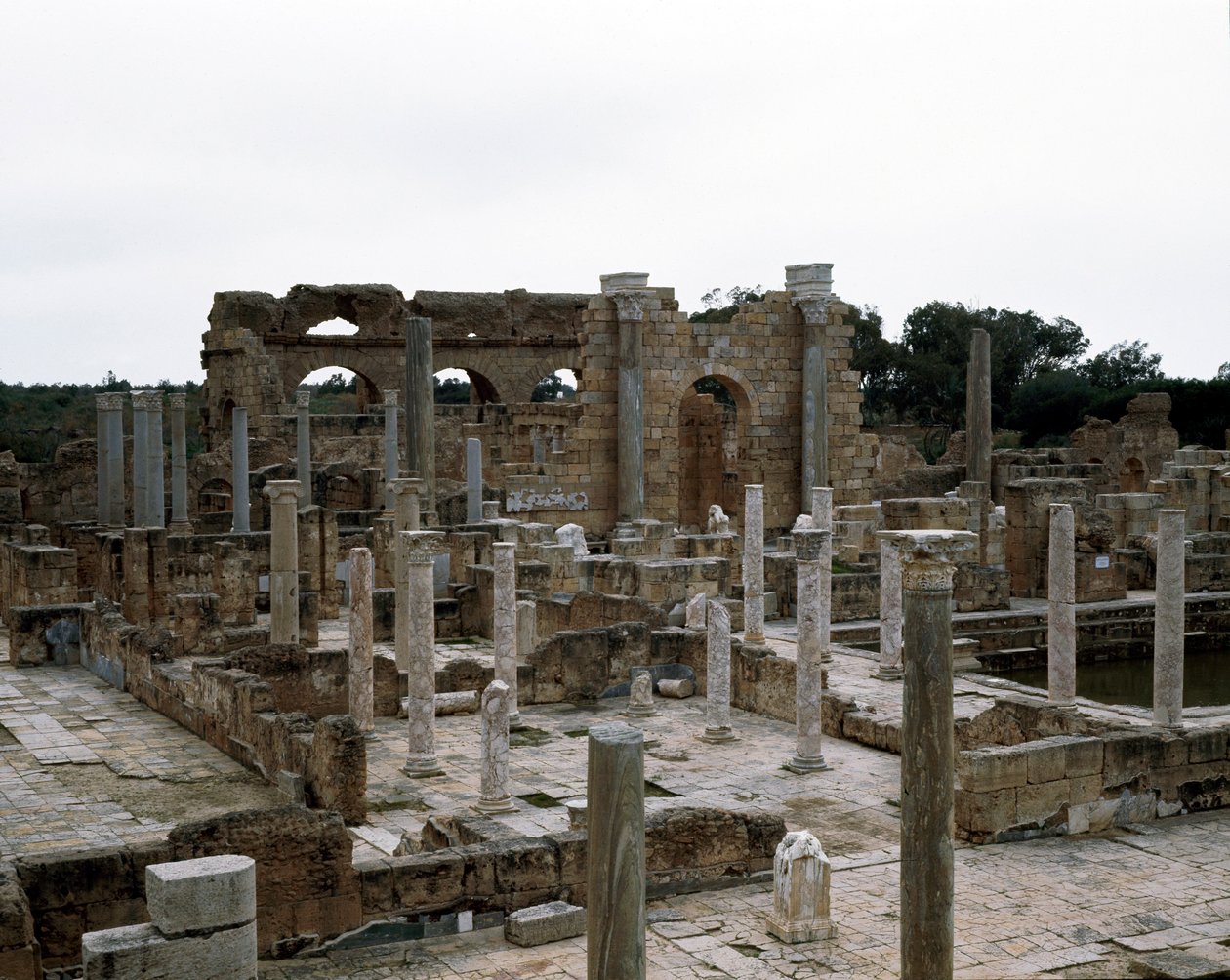 Offentligt bad bygget under kejser Hadrian, 2. århundrede af Roman