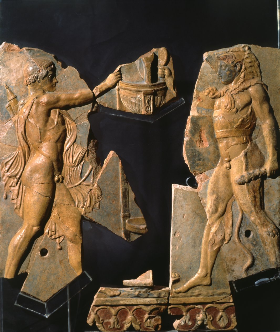 Relief fra området omkring Apollontemplet, Palatinerhøjen, Rom (terracotta) af Roman